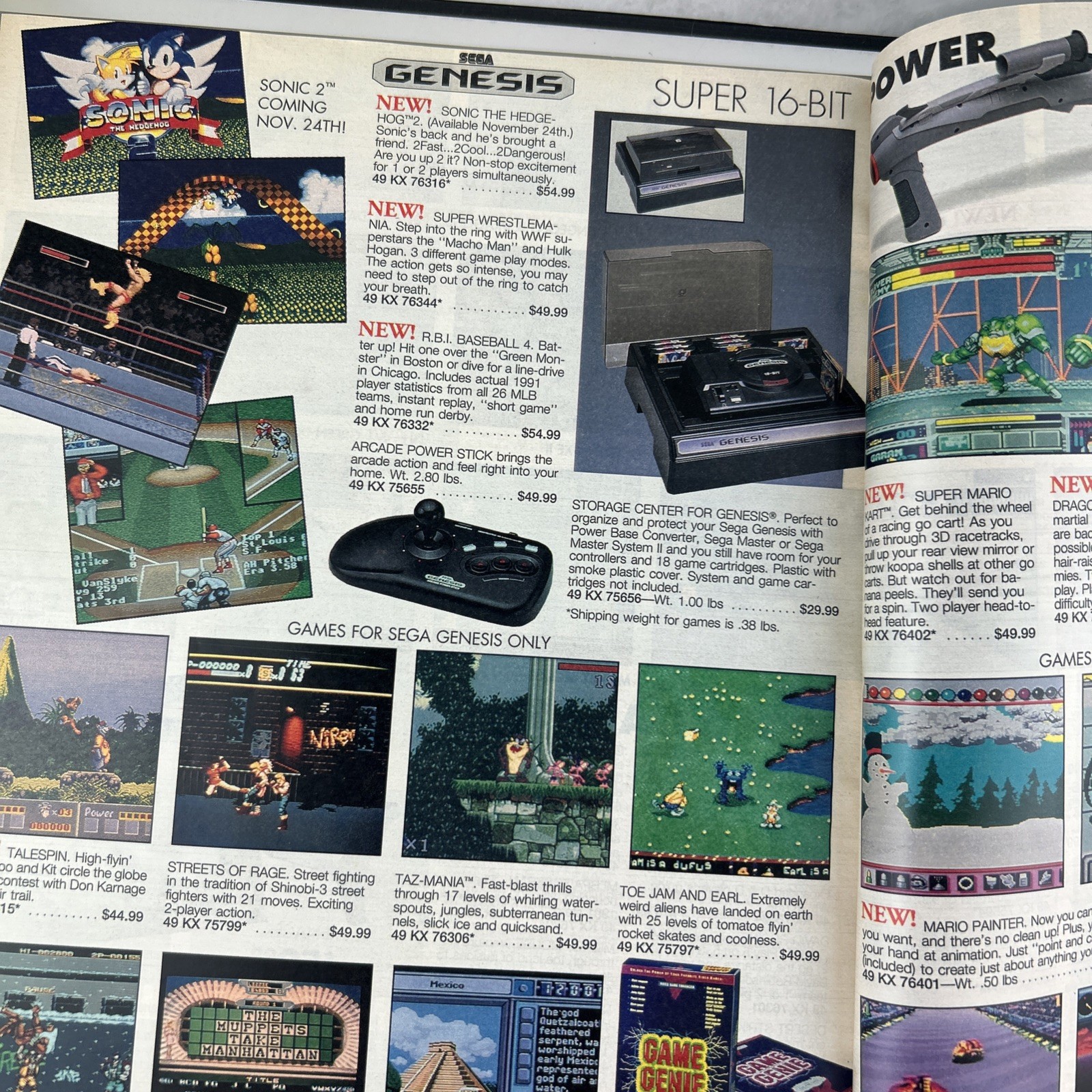 Vtg SEARS 1993 TOYS Catalog – Nintendo, Ninja Turtles, Barbie, Breyer Fun!