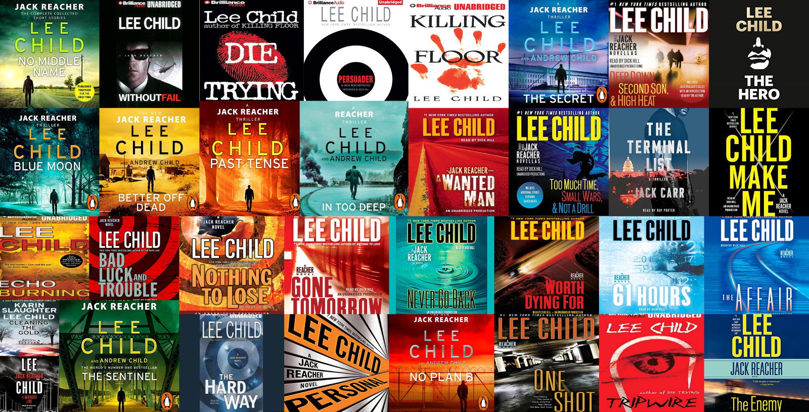 Lee Child’s Jack Reacher Audio Book Series (34 Unabridged Titles on USB or DVD)