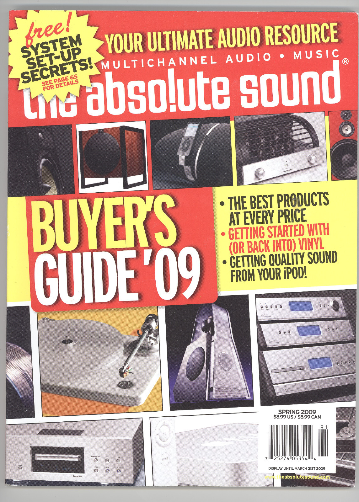 The Absolute Sound 2009 Buyer’s Guide 216 pages Vinyl Tubes Speakers Amps Tips