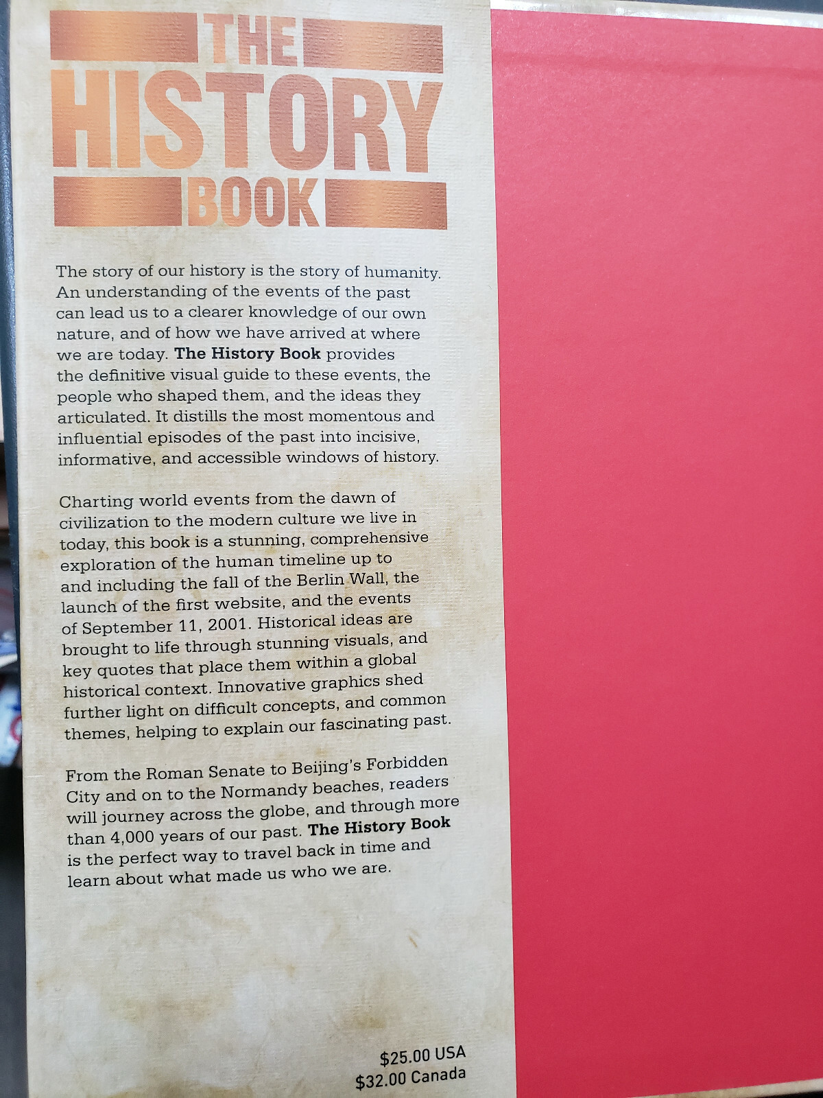 The History Book: Big Ideas Simply Explained by DK Hardcover Book
