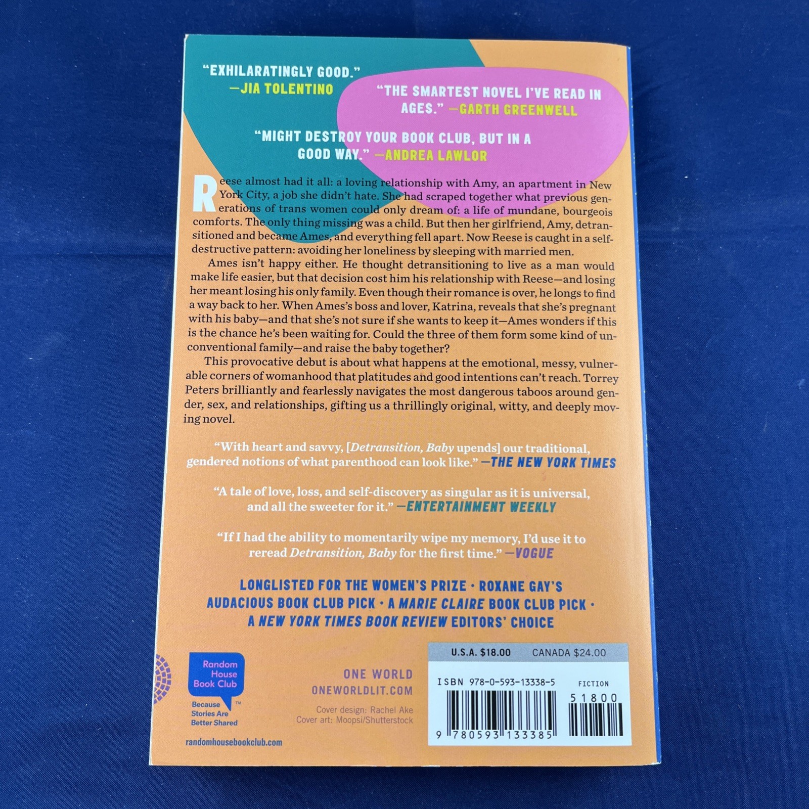 Detransition, Baby : A Novel by Torrey Peters (2021, Trade Paperback)