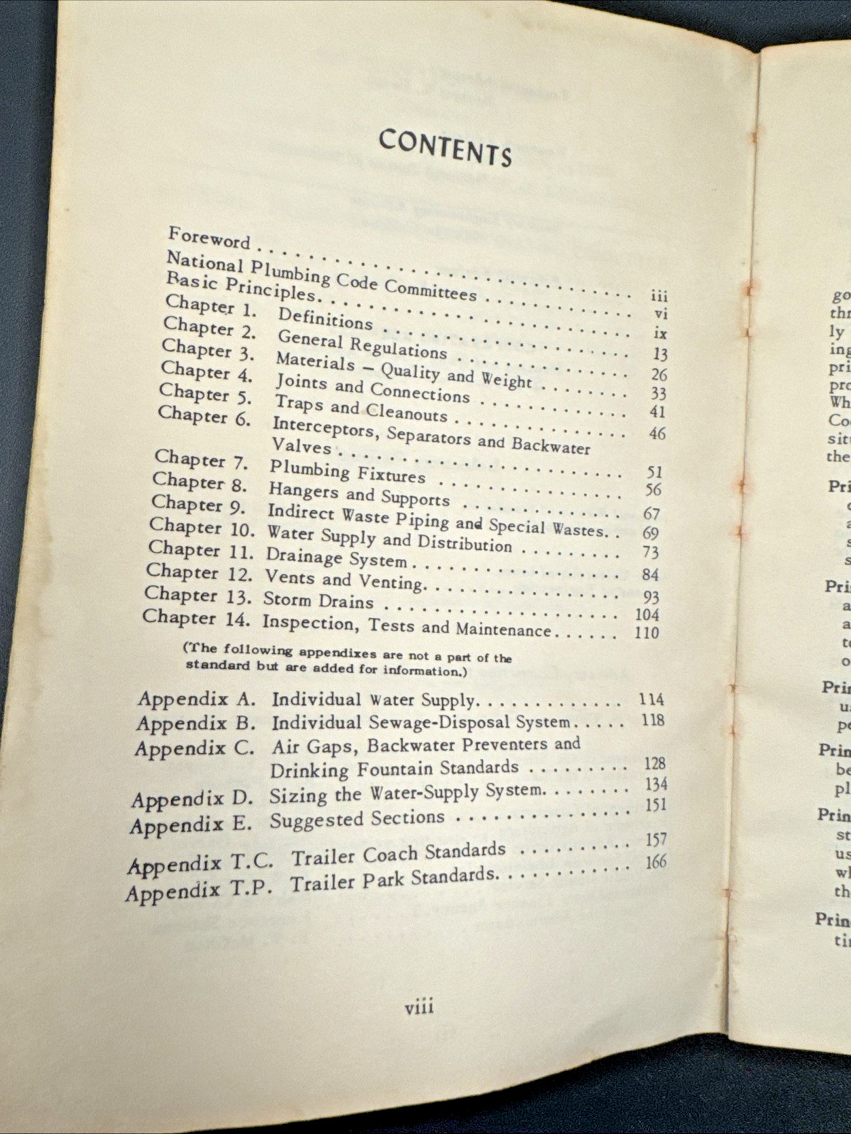 VTG 1955 National Plumbing Code Book ASA A40.8-1955 SC 174 Pages Illustrated