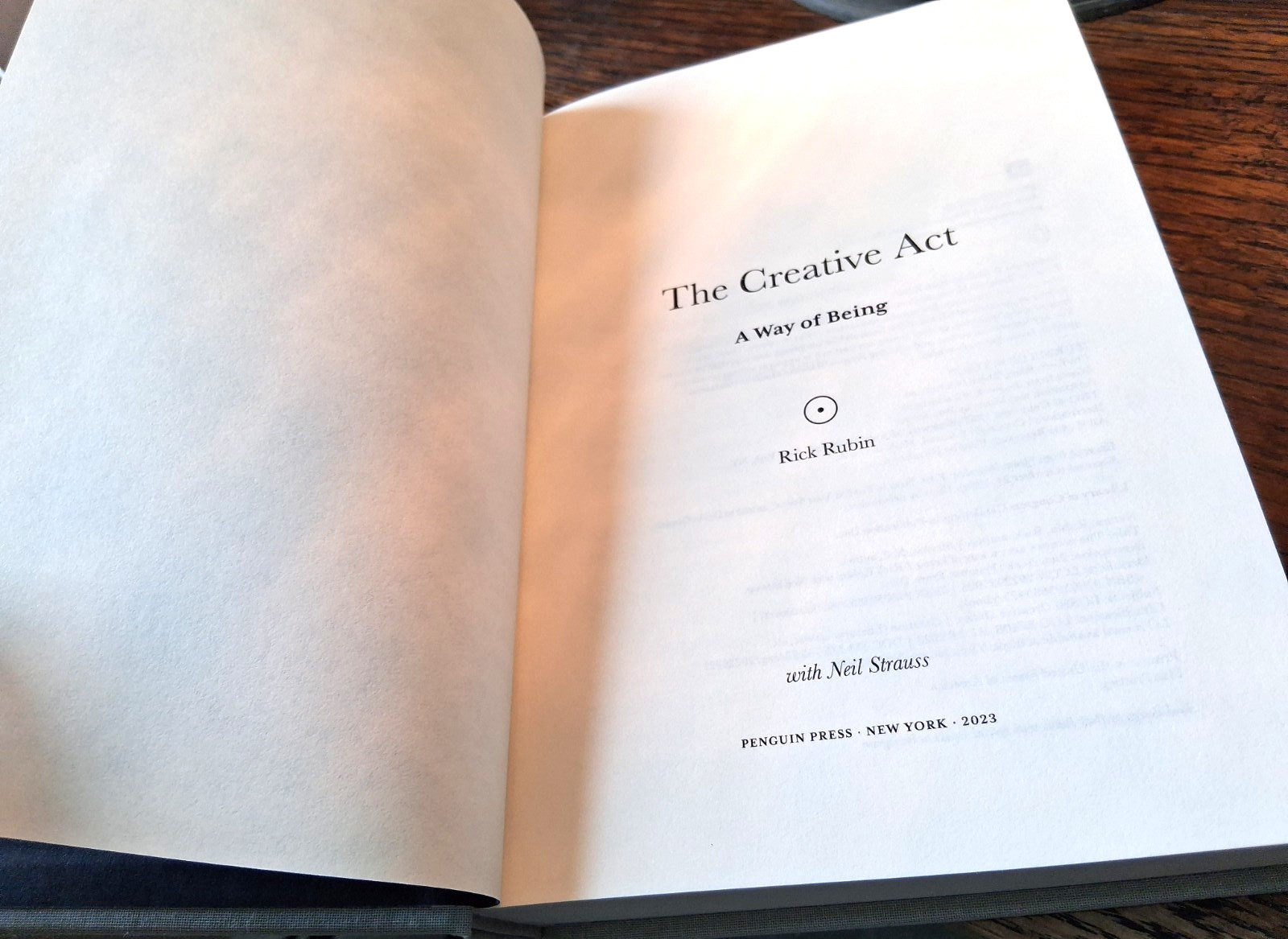 2023 The Creative Act: A Way of Being/Rick Rubin – Human creativity fundamental