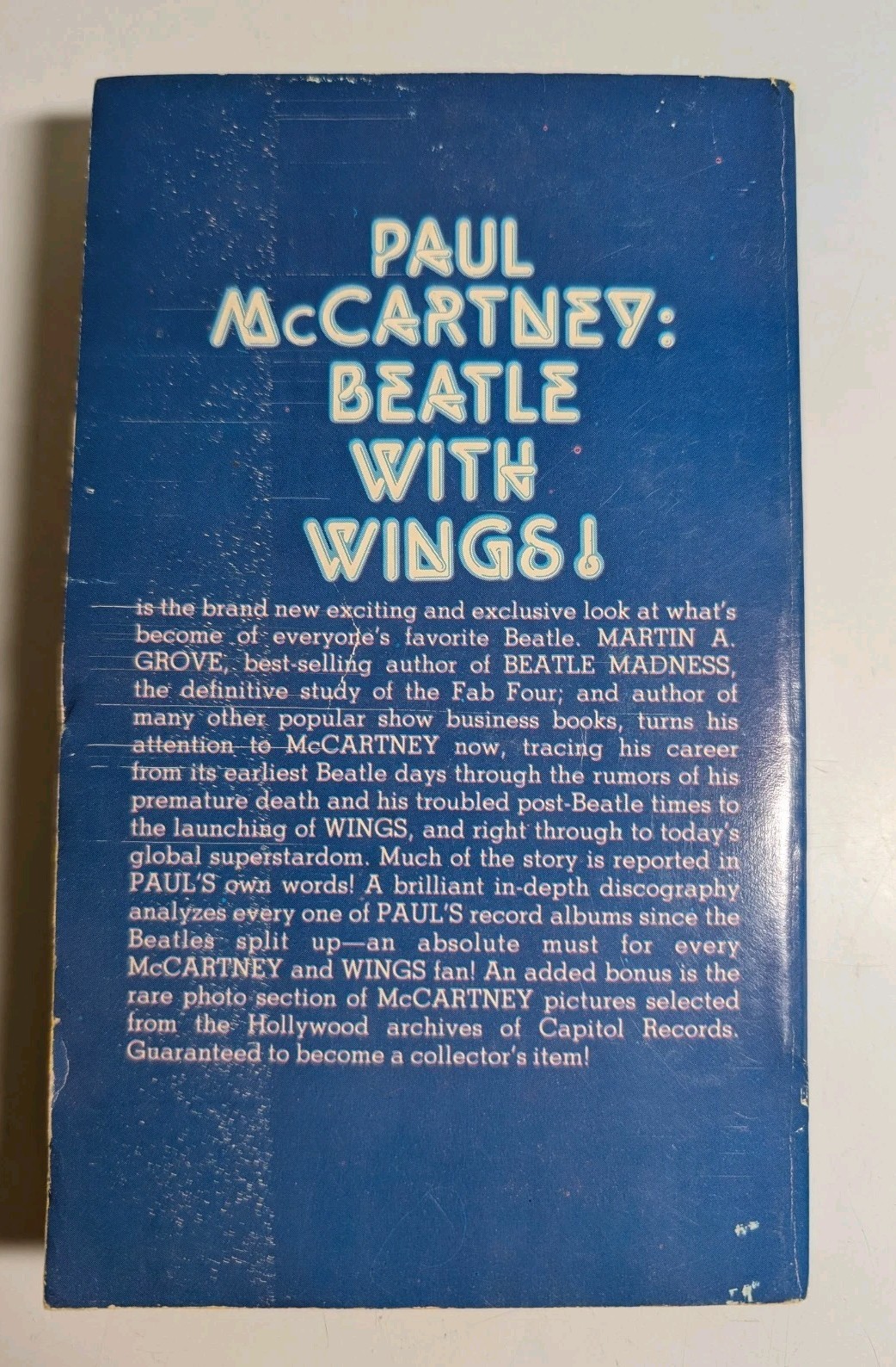 1978 Paul McCartney: Beatle With Wings! Martin A. Grove Manor Paperback Book