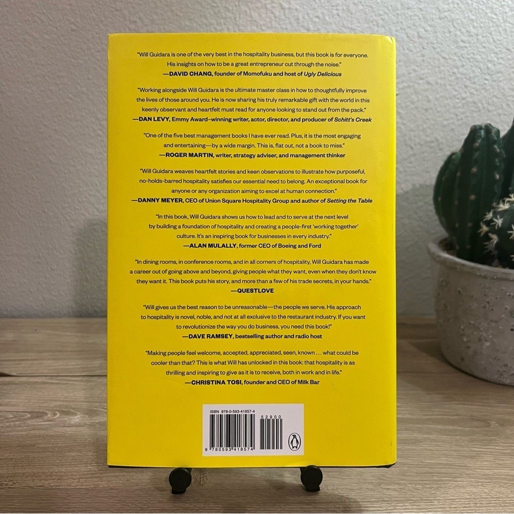 Unreasonable Hospitality by Will Guidara Hardcover 2022 | NYT Bestseller