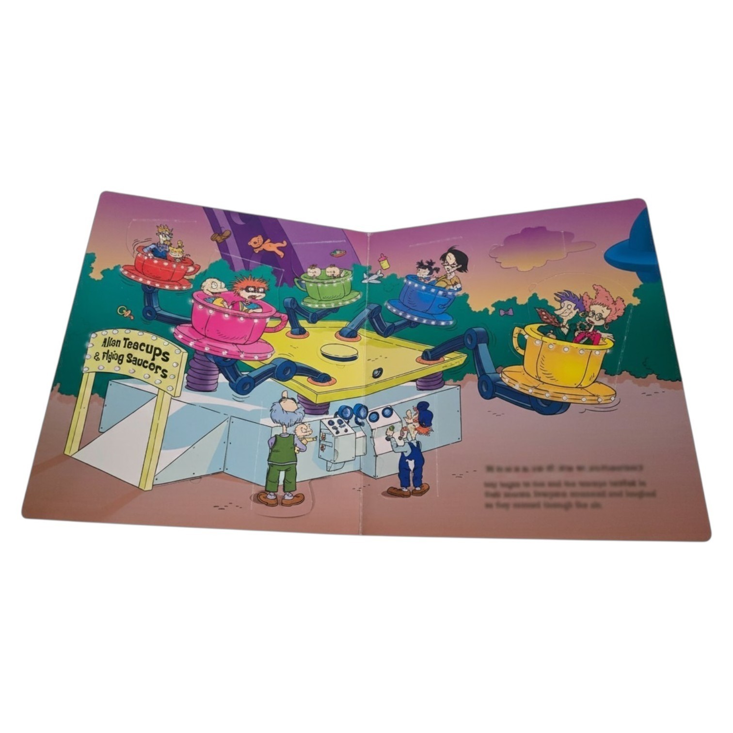 VTG Nickelodeon Rugrats Planet Reptar lift the flap hardback book Alison Inches