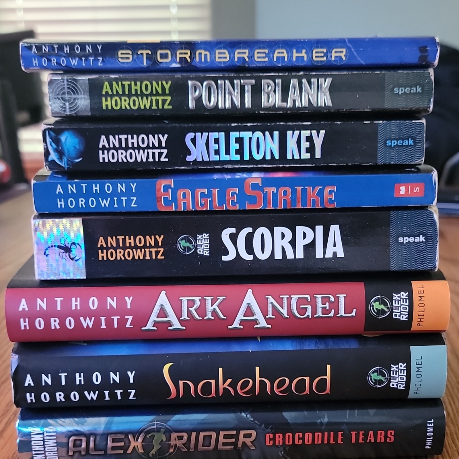 Anthony Horowitz Alex Rider Books 1-8 Lot PB/HC: Stormbreaker, Point Blank +more