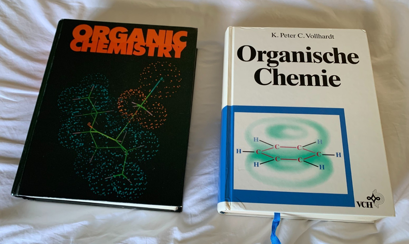 English and German Matched Organic Chemistry Textbooks by K. Peter C. Vollhardt