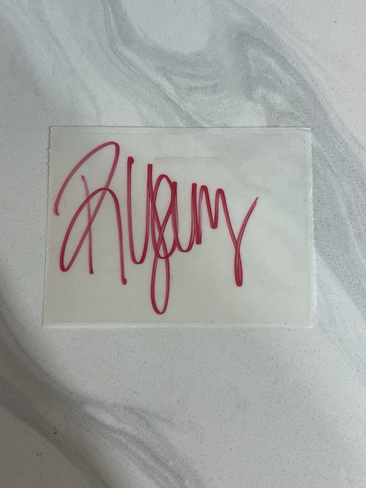 Rebecca Yarros Red Ink Signed Self Adhesive Bookplate Fourth Wing Onyx Storm