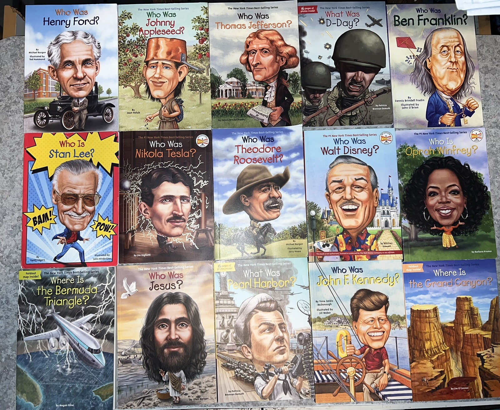 Lot Of 15 Who What Where Was Children’s Biography Books WhoHQ