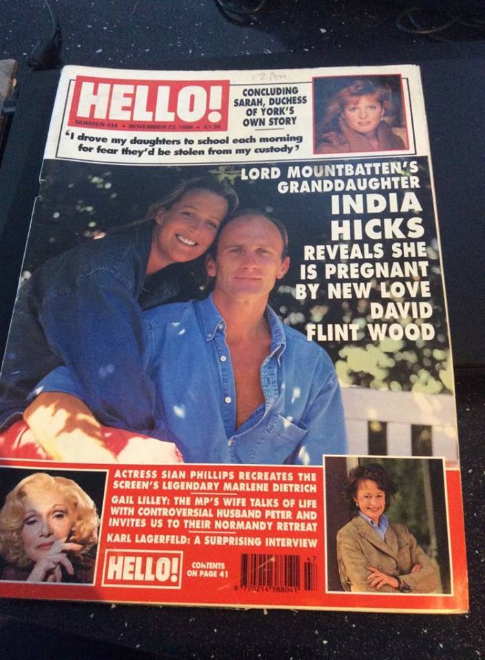 HELLO 434 ISABEL GOLDSMITH SARAH FERGUSON INDIA HICKS KARL LAGERFELD GAIL LILLEY