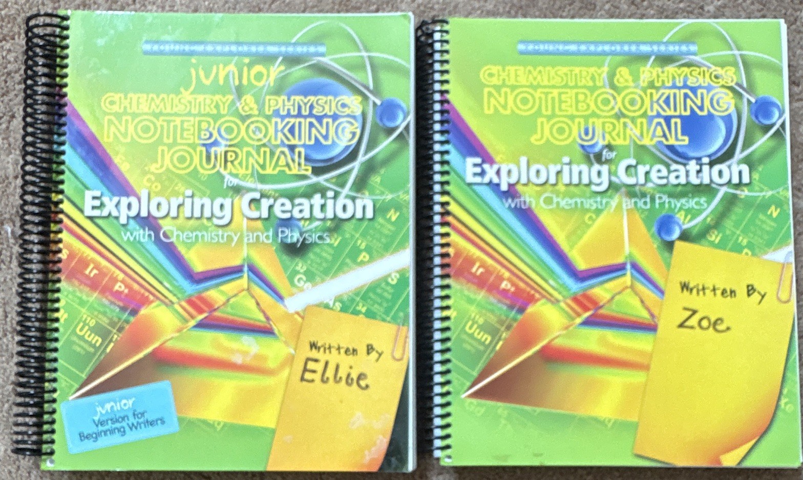 Apologia Exploring Creation Chemistry & Physics Notebooking Journal & Junior