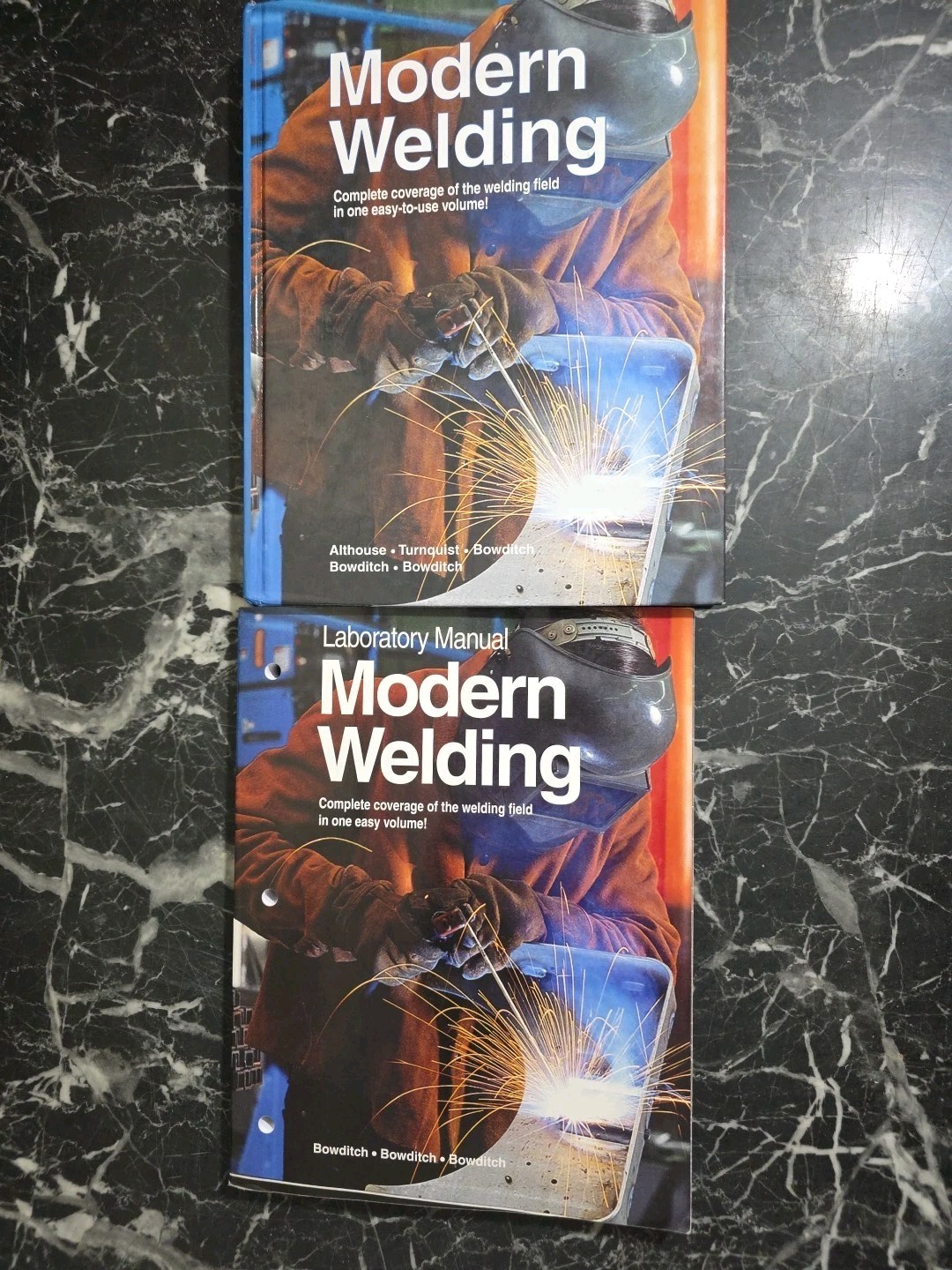 Modern Welding Book Lot Hardcover & Lab Workbook GoodHeart-Wilcox