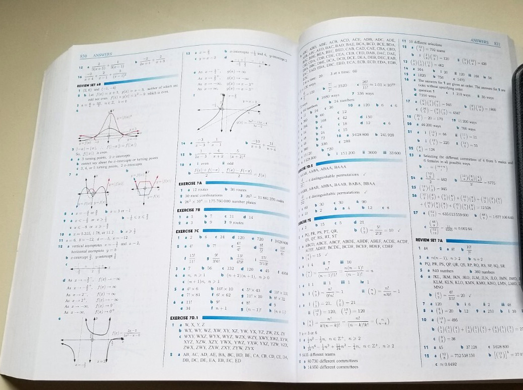 Haese IB Programme Mathematics Analysis & Approaches HL 2 Textbook 912 pages