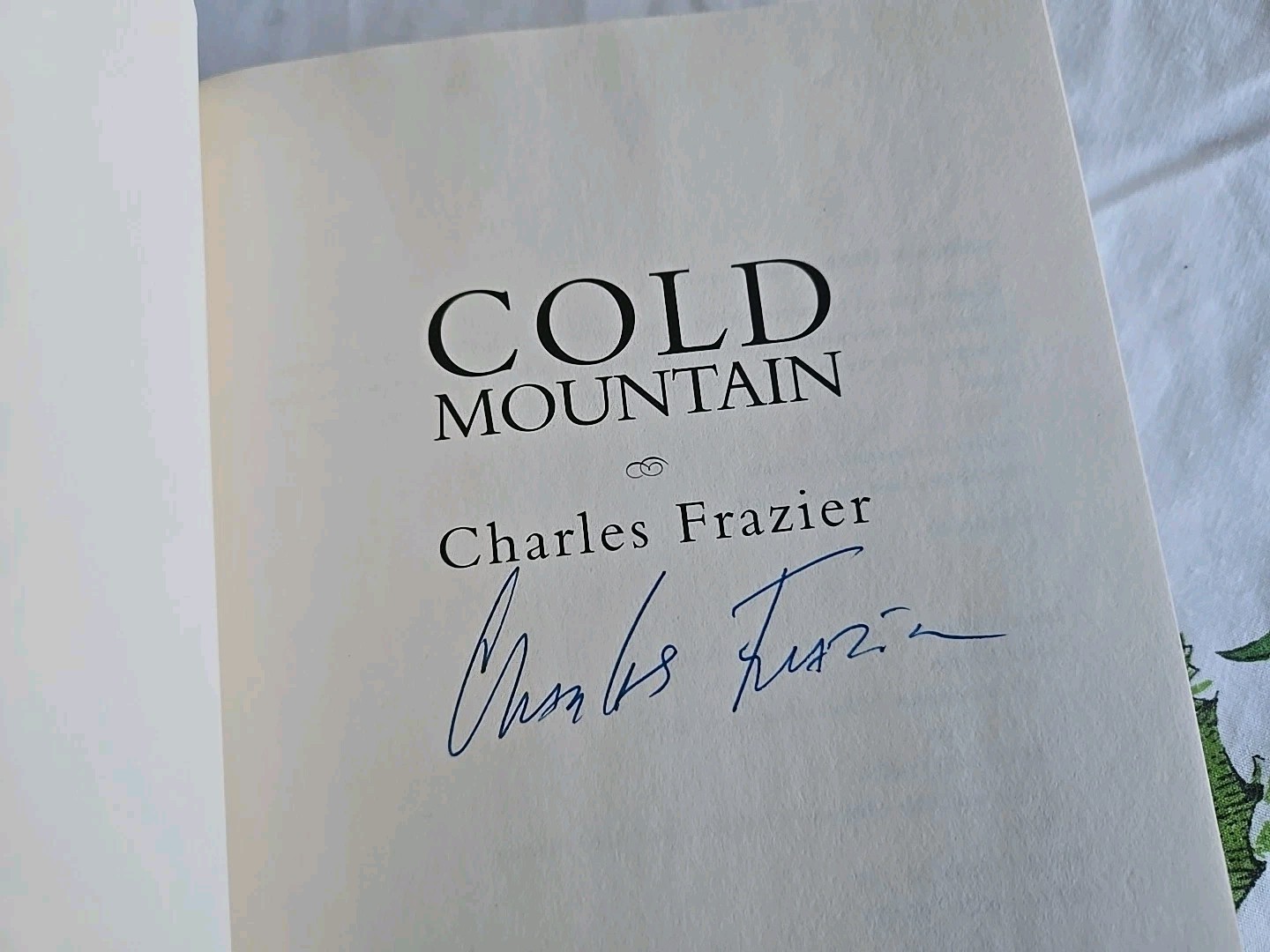 Cold Mountain SIGNED Charles Frazier 1st Ed 1st Print Like New HC/DJ 1997