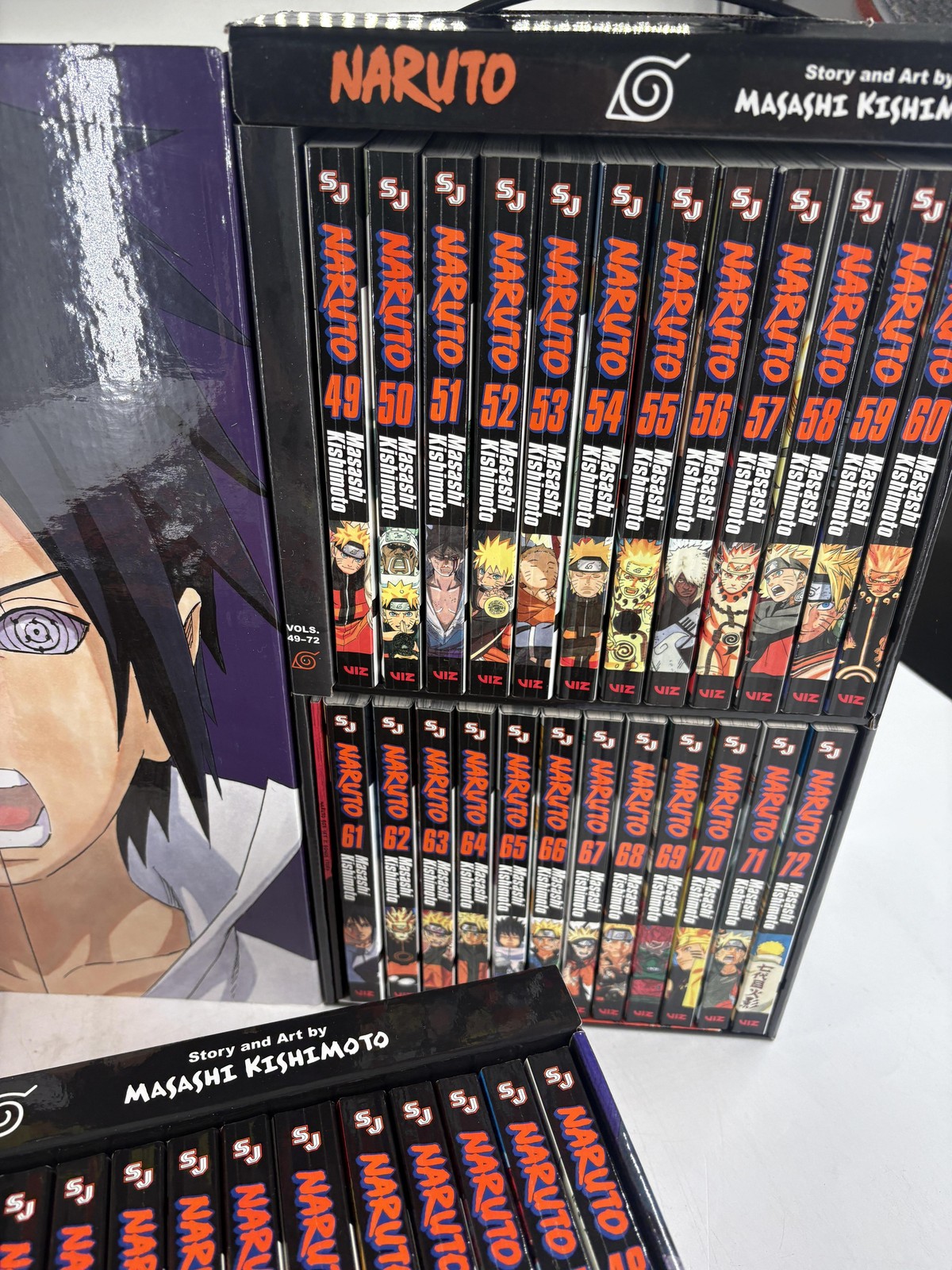 Naruto Masashi Kishimoto Manga Box Set 28-72 English VIZ Anime Shonen Jump
