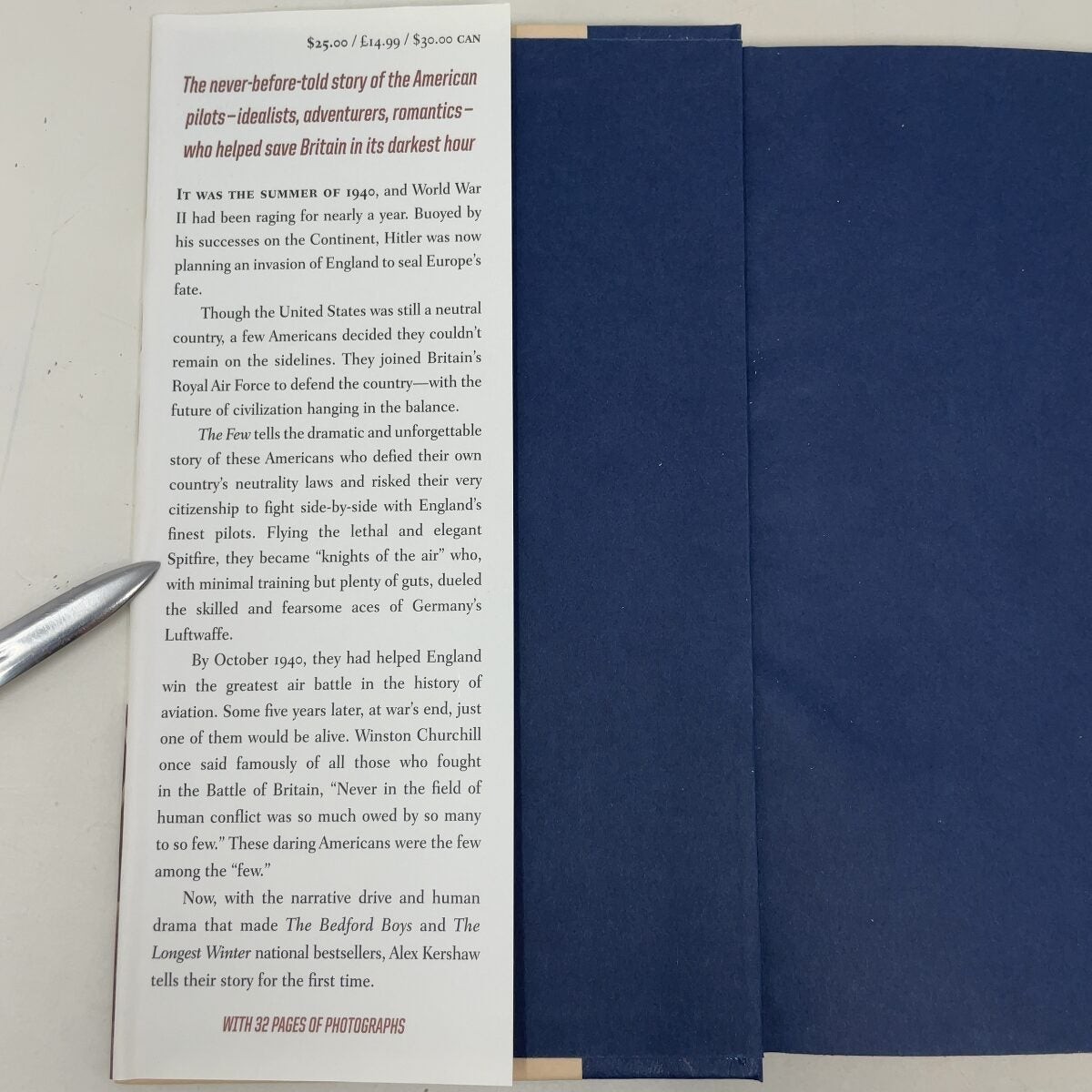 The Few by Alex Kershaw HC First Edition Like New 2006