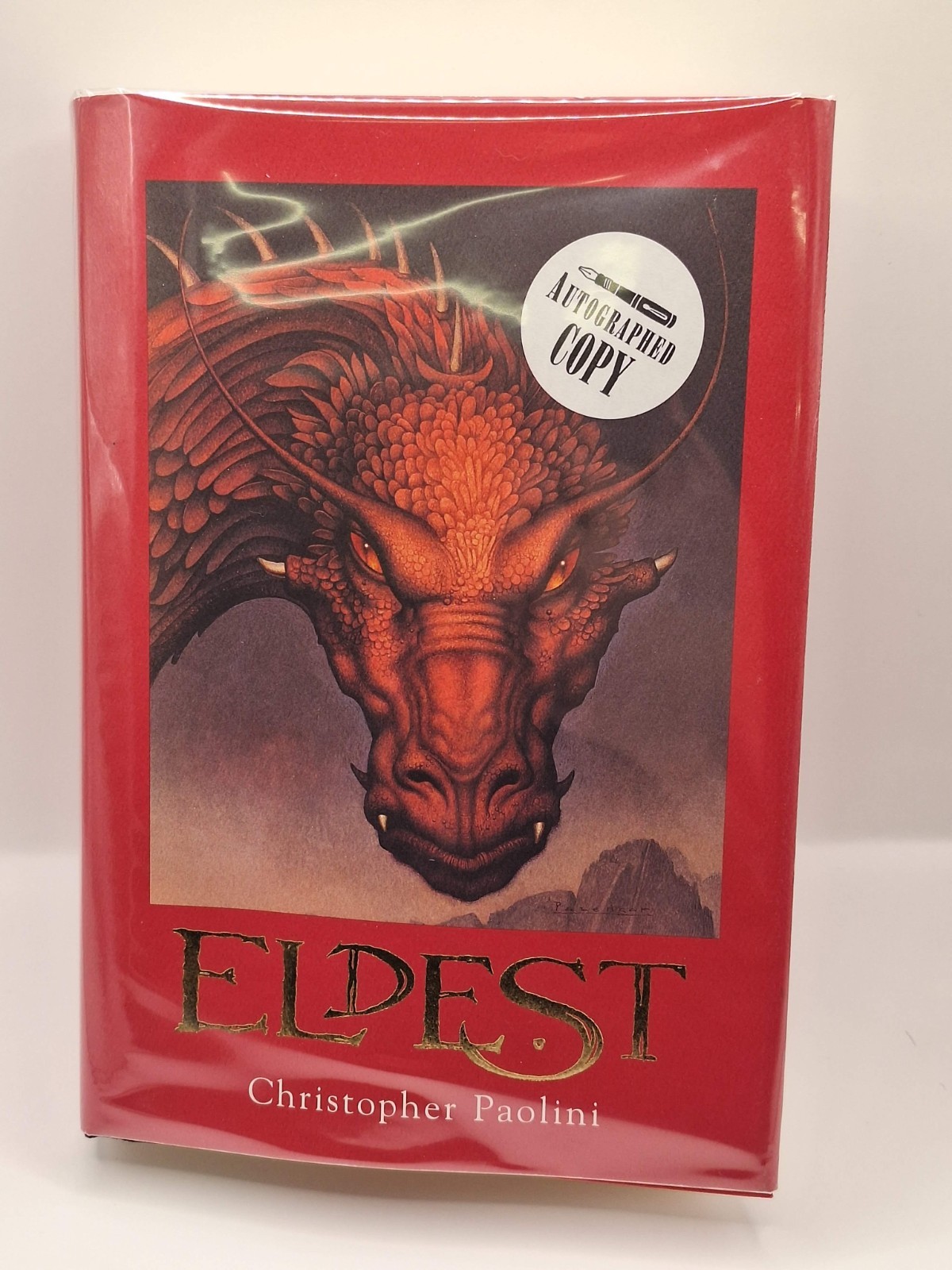 SIGNED~Eldest by Christopher Paolini, 1st Edition 1st Printing HCDJ