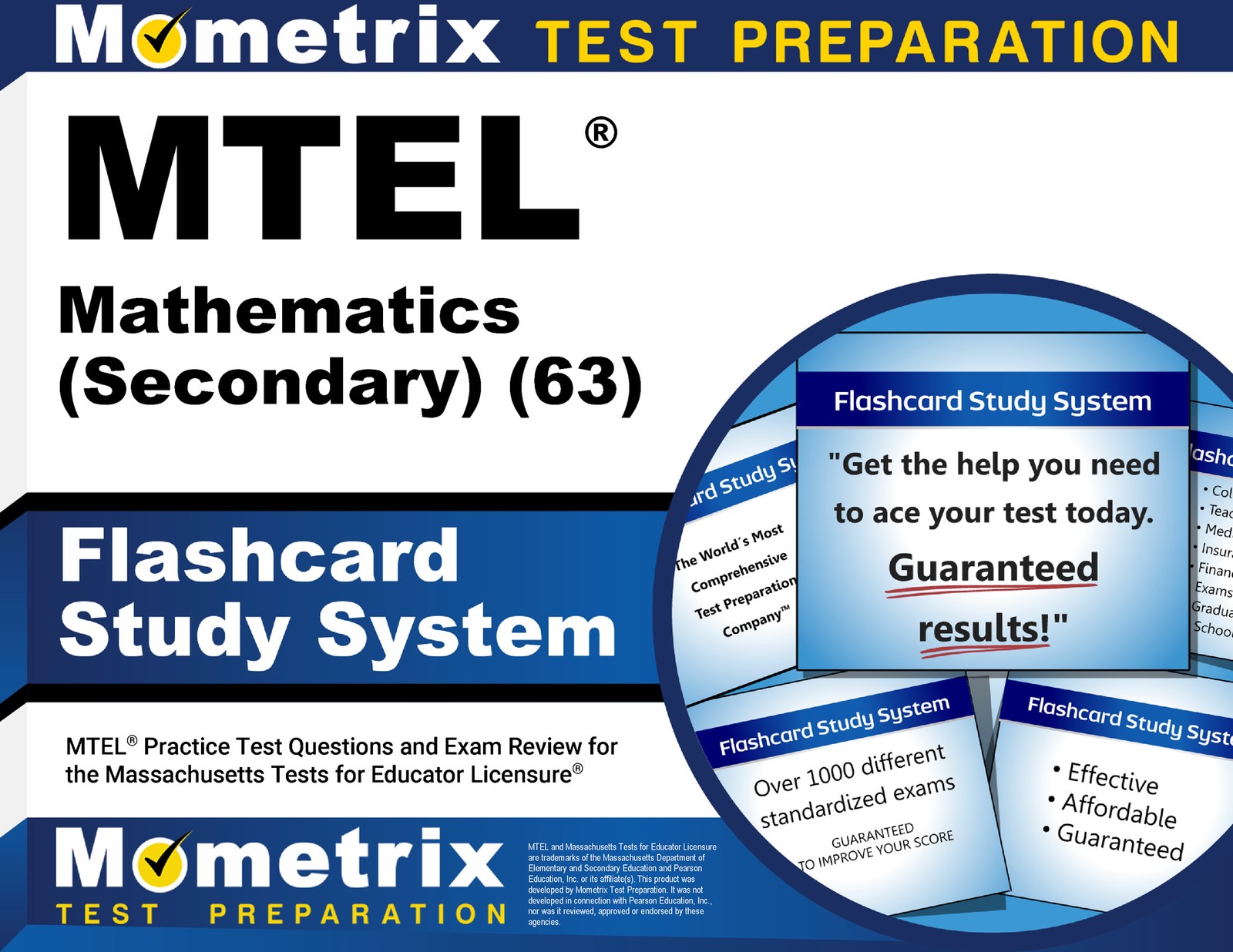 MTEL Mathematics (Secondary) (63) Flashcard Study System