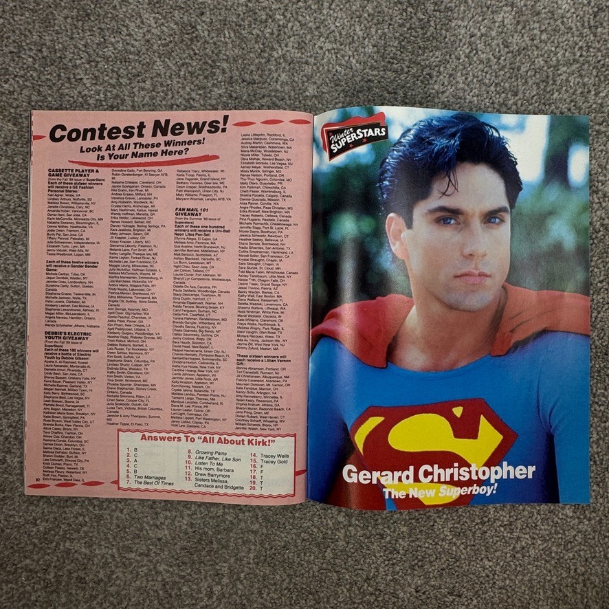 Superstars Magazines Fall 1989 & Winter 1989-90 NKOTB Haim Gibson Depp & Savage