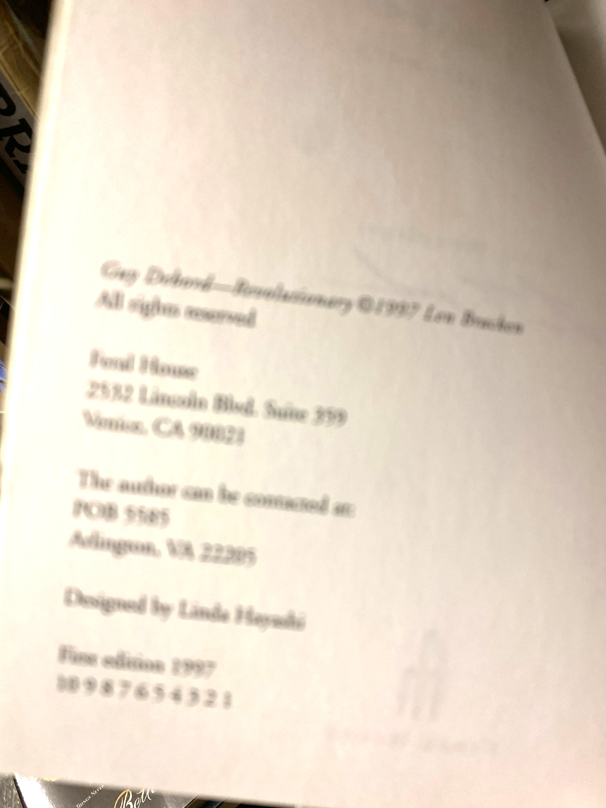 RARE! Guy Debord : Revolutionary by Len Bracken (1997, Trade Paperback)