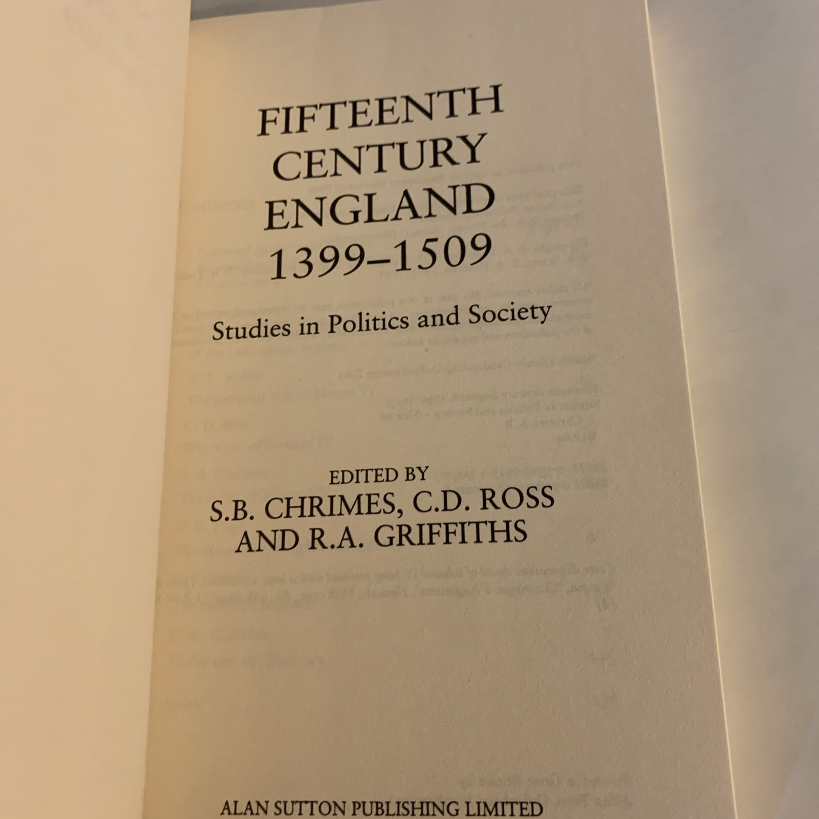 Fifteenth-century England, 1399-1509: Studies in Politic… Paperback / softback