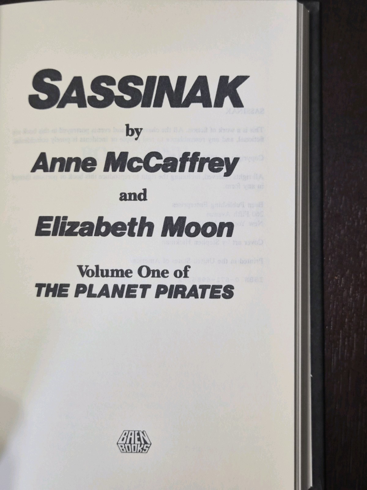 ​McCaffrey SASSINAK DEATH SLEEP GENERATION WARRIORS Planet Pirates BCE HCDJ 1990