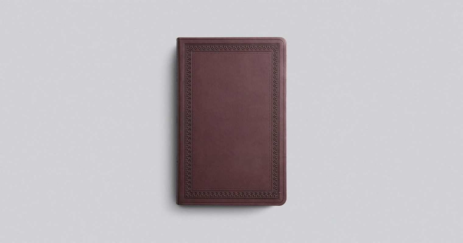 ESV Large Print Value Thinline Bible (Trutone, Mahogany, Border Design)