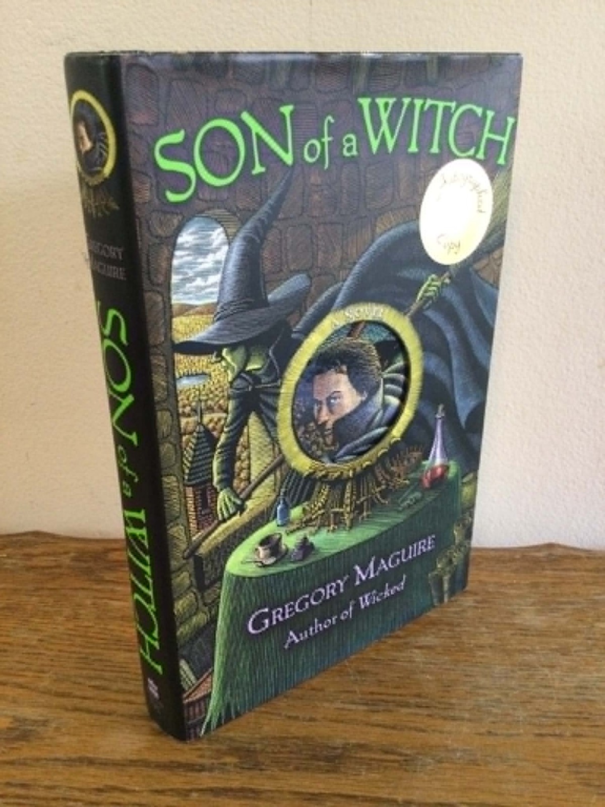 GREGORY MAGUIRE SON OF A WITCH BOOK 1ST/1ST DJ AUTOGRAPHED COPY W/ STICKER