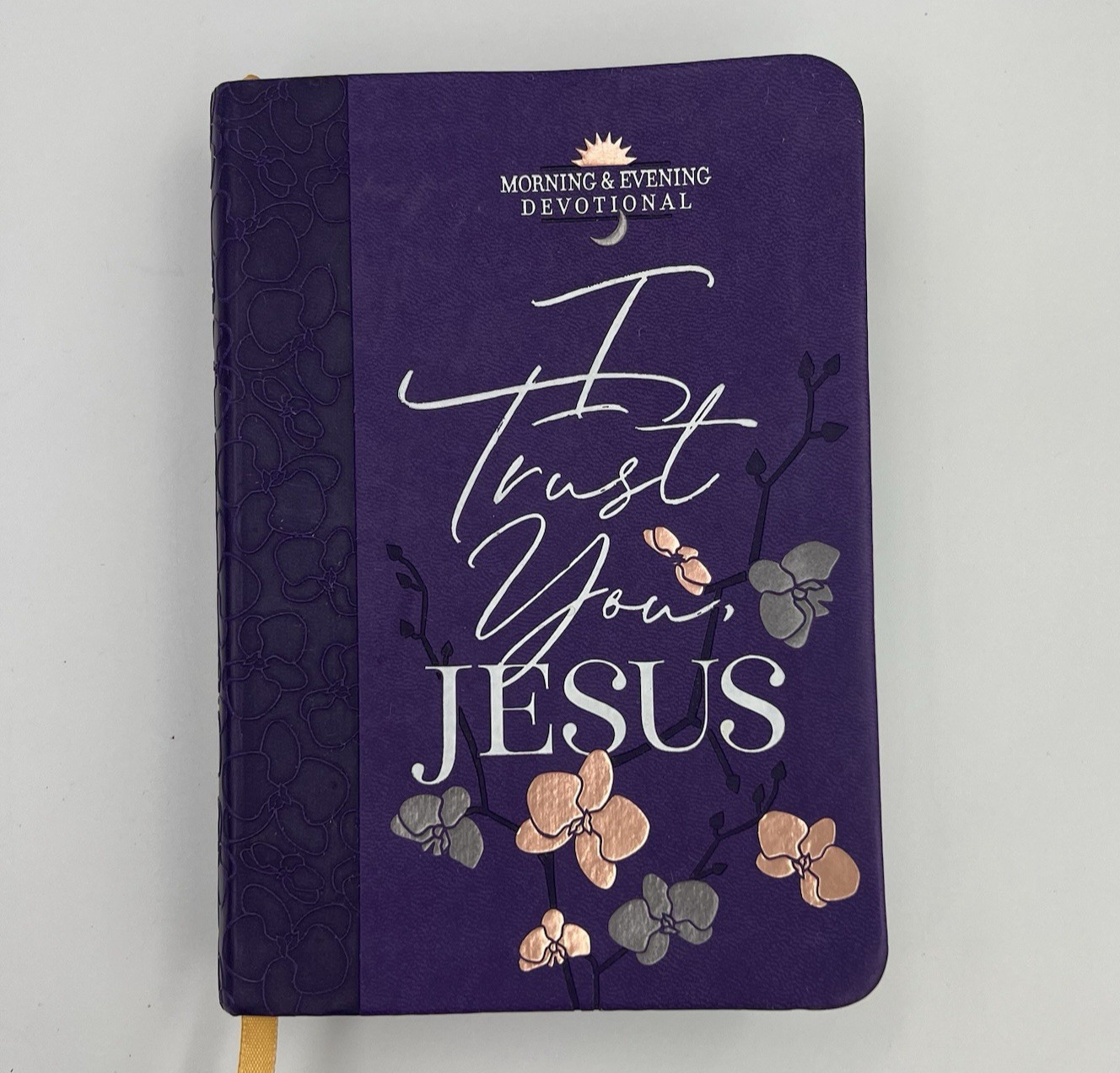 Morning and Evening Devotional “I Trust You Jesus” 736 Pages Purple Leather