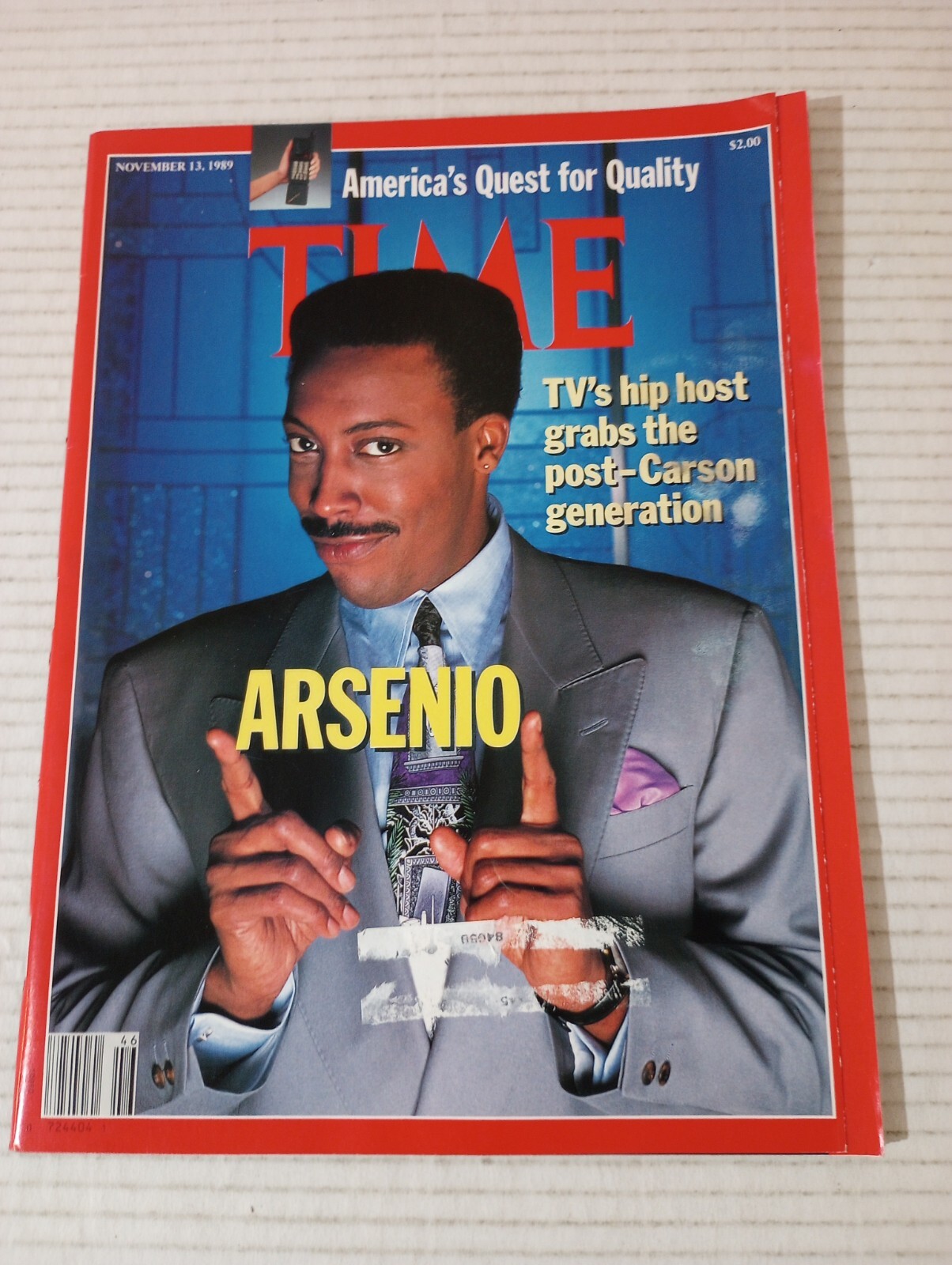 Time Mag Nov 13 1989 Arsenio Hall First Cellphone Bush Gorbechev Ortega Krenz