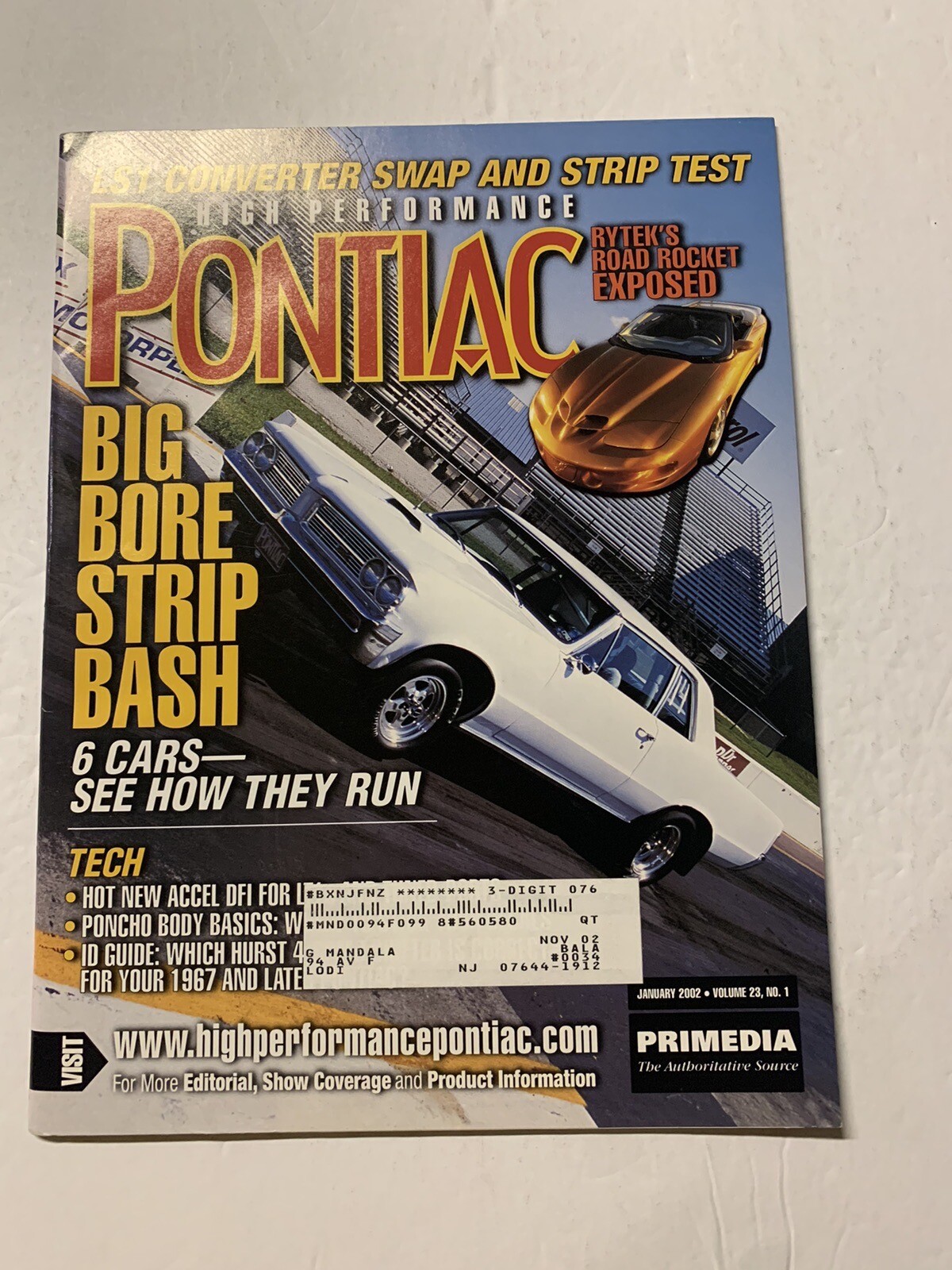Pontiac MAGAZINE 2002… 12 In Total Near Mint-Mint None Finer