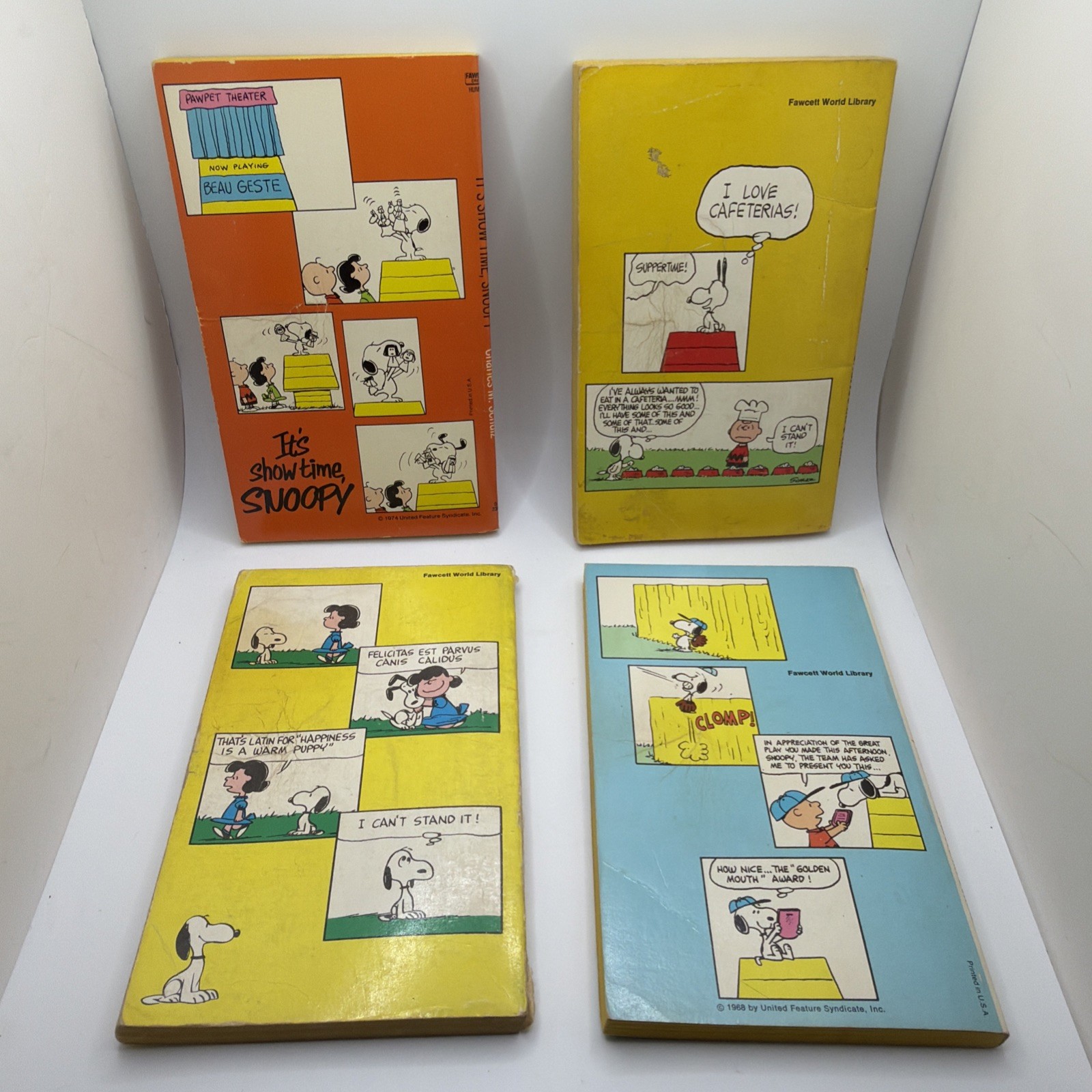 Vintage Peanuts Charlie Brown Snoopy Books Lot of 28 Schulz Paperbacks 60s 70s