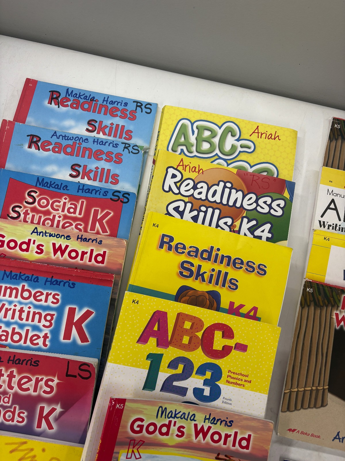 Abeka Homeschool Curriculum Grade Kindergarten Medium / Heavy Use See Pics Notes