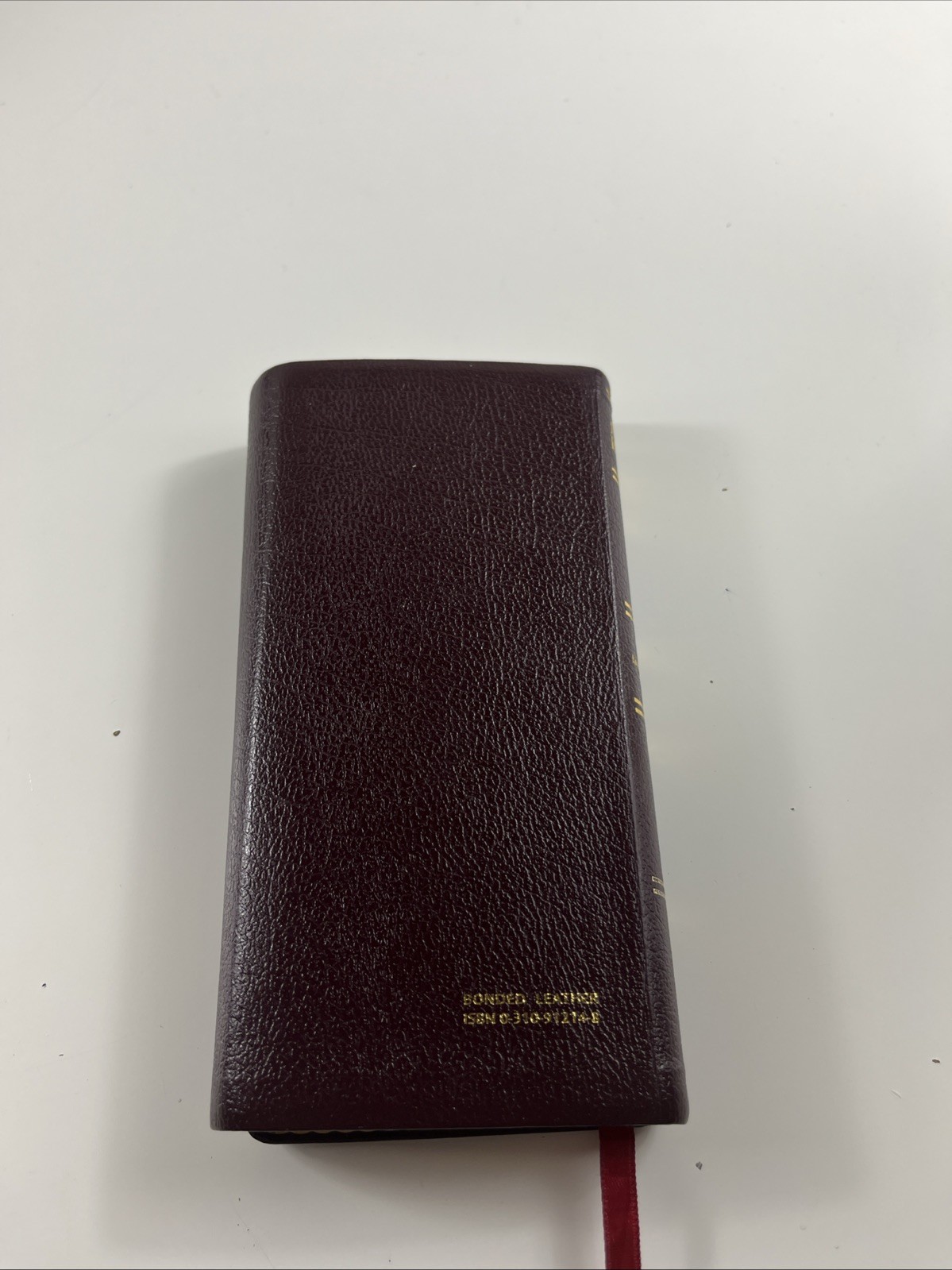 NIV – New International Bible, Trimline Snap Flap, Burg Leather, Zondervan 1984