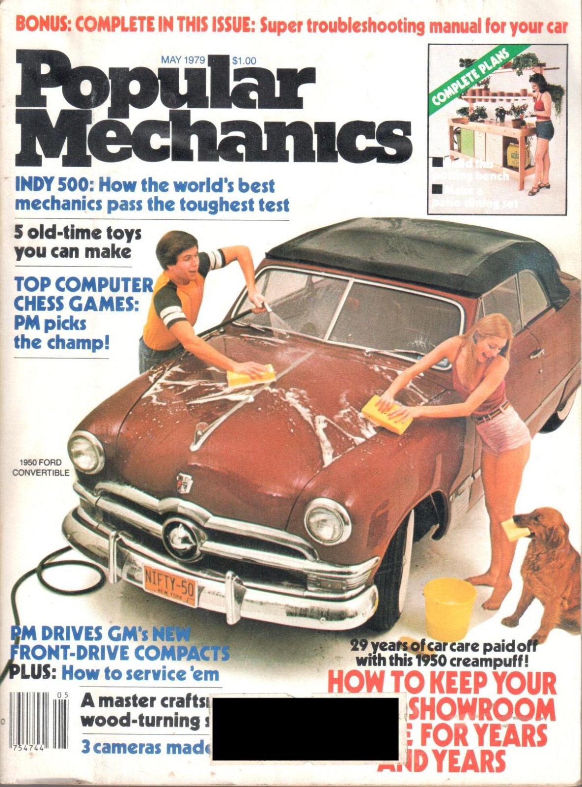Popular Mechanics Single Issue. May 1979. PM Car Maintenance Guides.