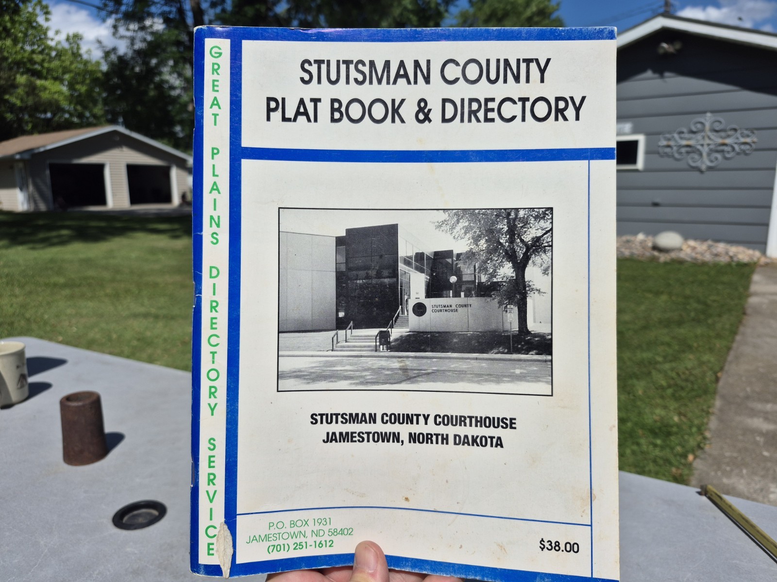 1997 Stutsman County North Dakota Plat Book & Directory 172 Pages