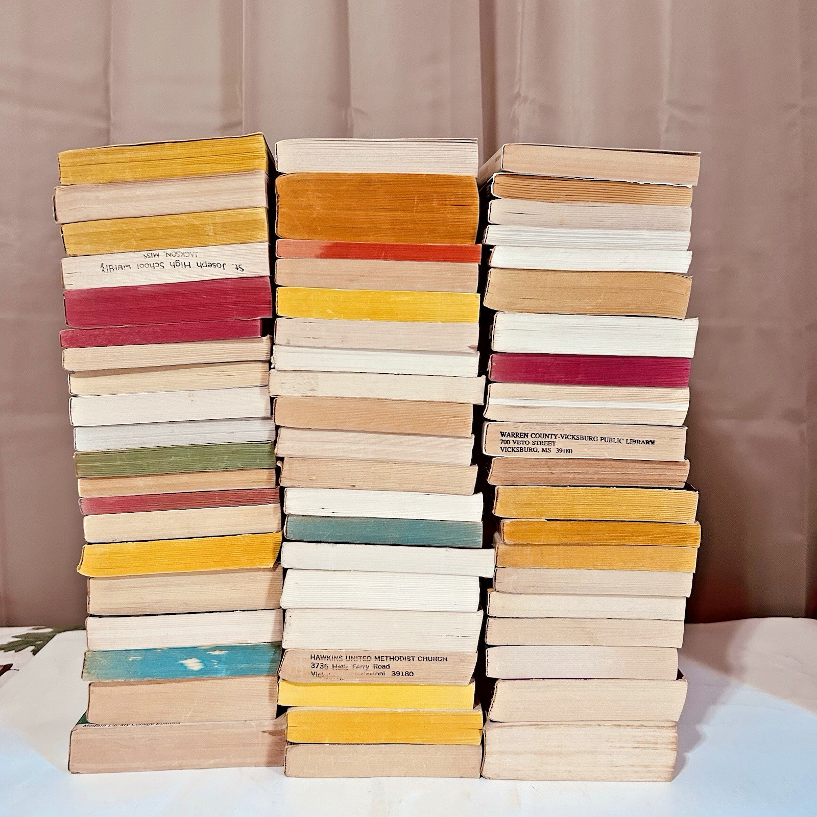HUGE Book Lot of 60 Vintage Mixed Paperback Books