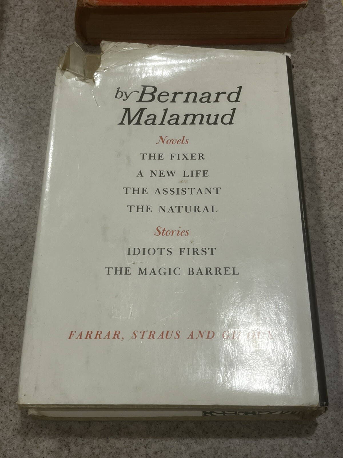 The Fixer by Bernard Malamud 1966 Hardcover First edition Farrar Straus Giroux