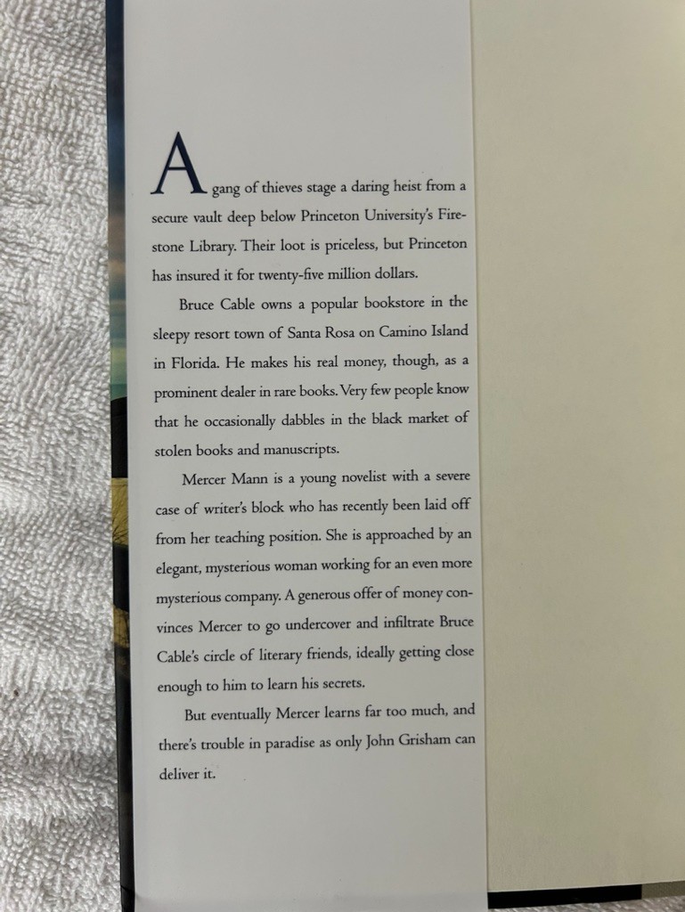 John Grisham, Camino Series: Camino Island; Camino Winds; Camino Ghosts