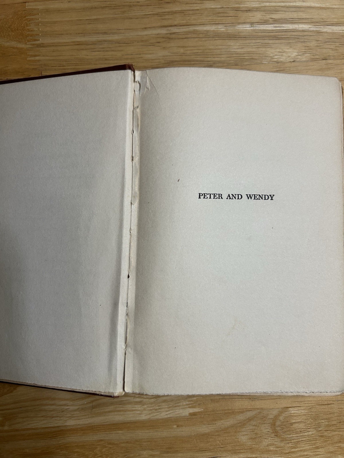 1915 PETER & WENDY/MARGARET OGILVY BY J M BARRIE; Charles Scribner’s Sons
