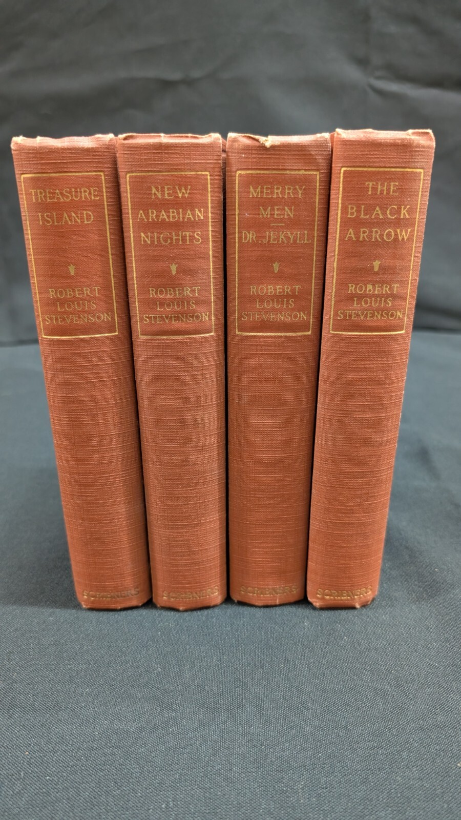 Robert Louis Stevenson Lot of 4 Books Rare New York Charles Scribner’s Sons 1915