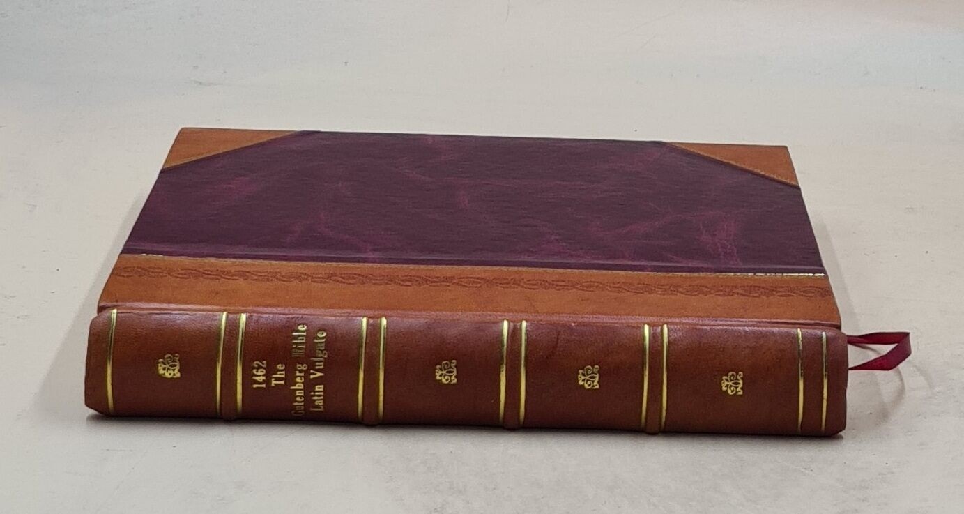 1462 The Gutenberg Bible Latin Vulgate [LEATHER BOUND]