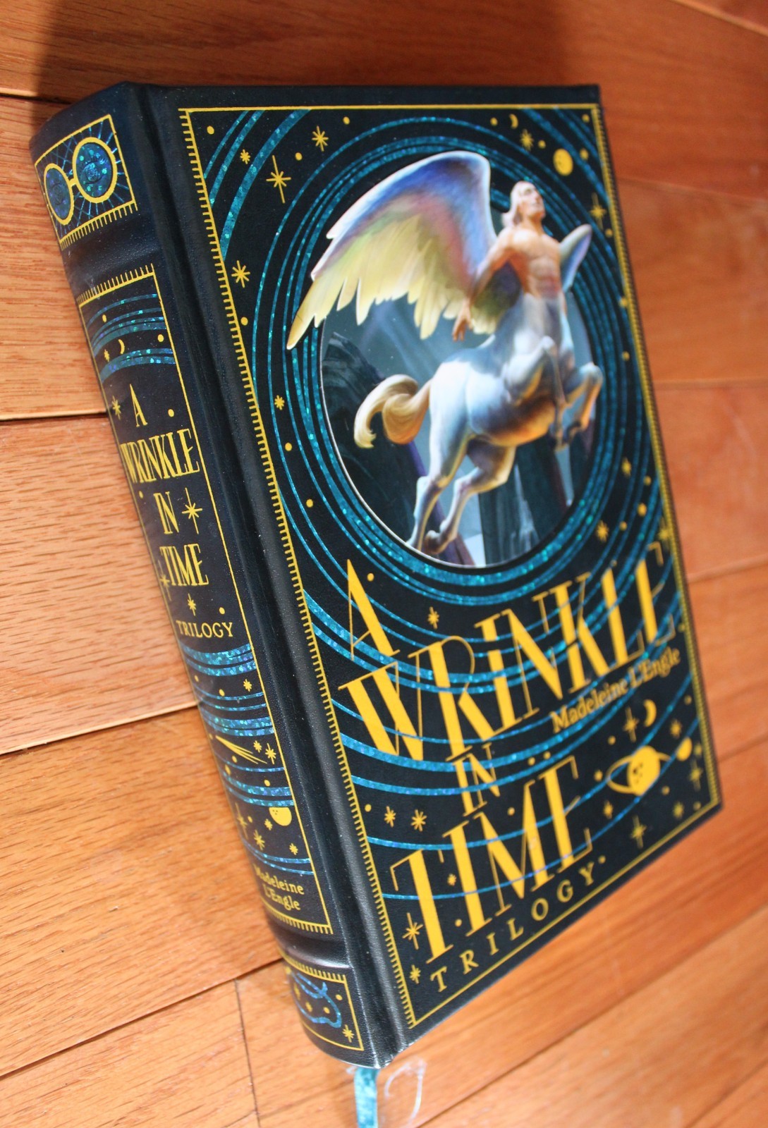 Deluxe Leather trilogy A Wrinkle in Time Madeleine L’Engle Farrar Straus Giroux