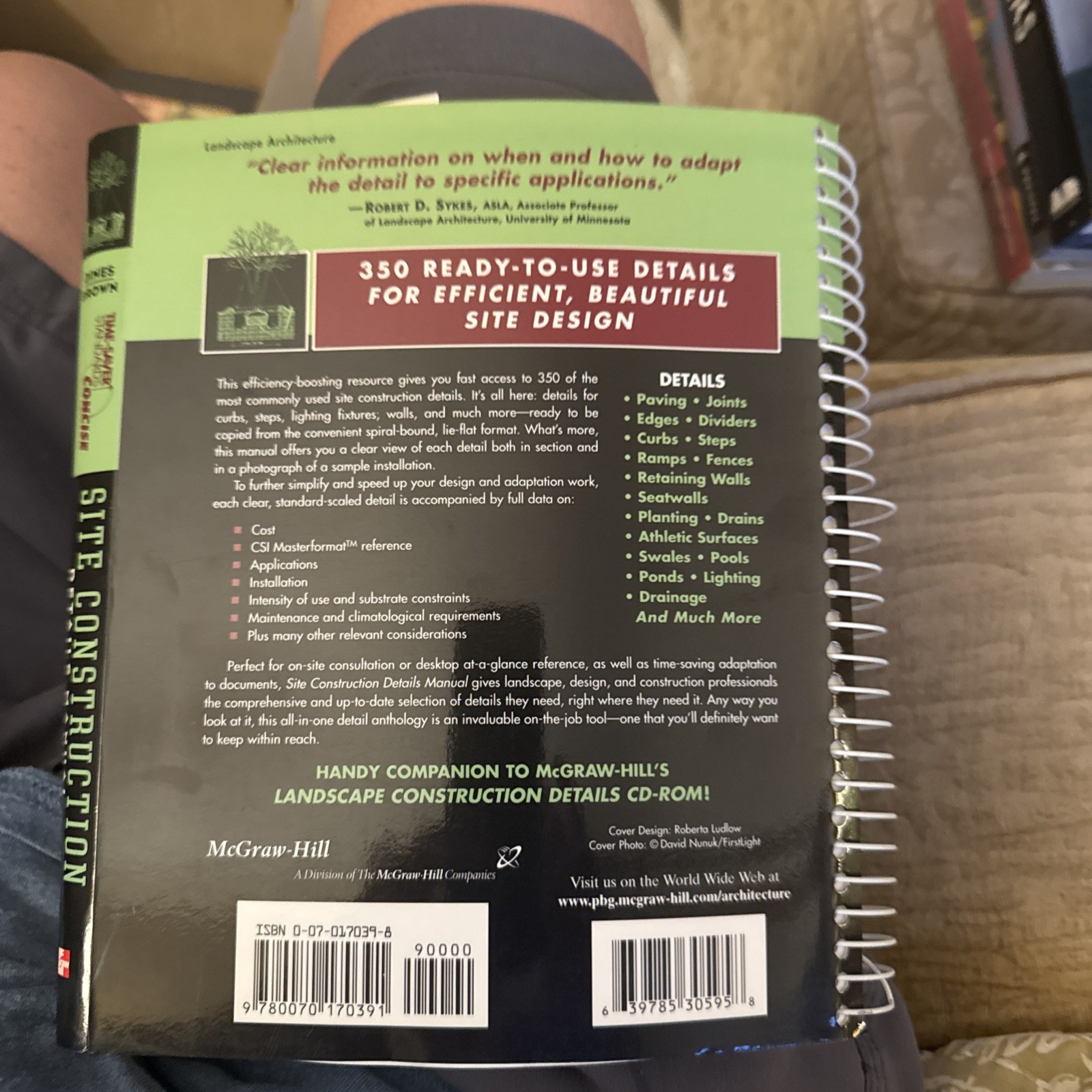 Time-Saver Standards Site Construction Details Manual