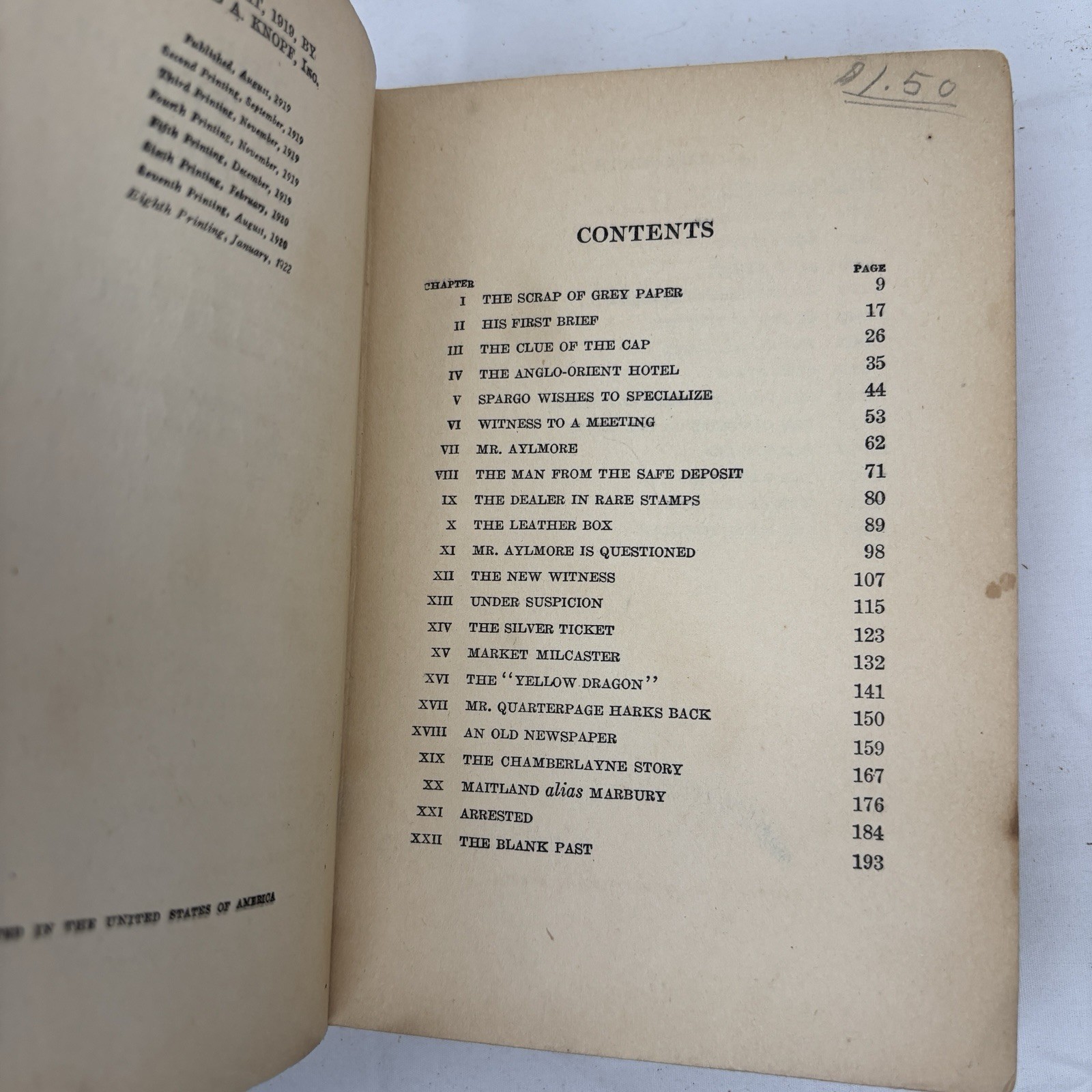 The Middle Temple Murder by J.S. Fletcher 1922 Vintage Book