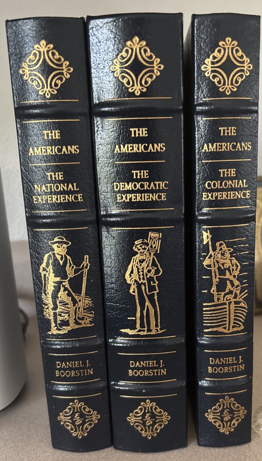 The Americans 3 Volume Set by Daniel Boorstin (Leather, 1992, Easton Press)