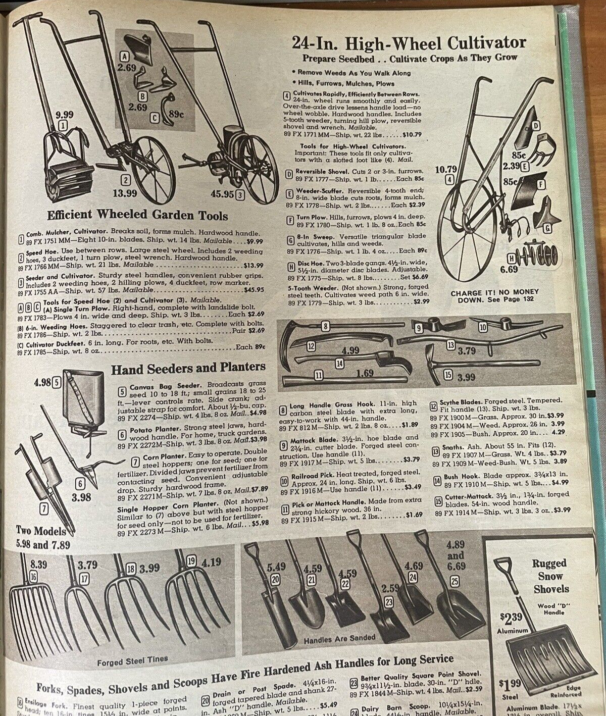 1966 Montgomery Ward Farm Catalog 180 Pages HARDCOVER Desk copy Tractors Saddles
