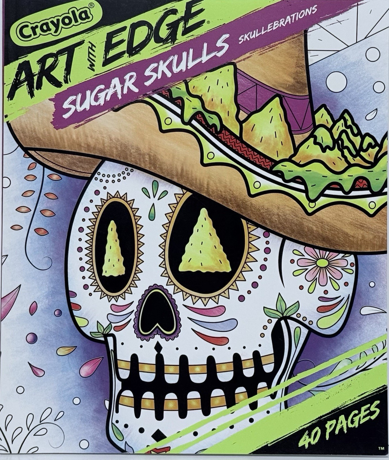 Sugar Skull Adult Coloring Book, Skullebrations 40 Pages.￼￼