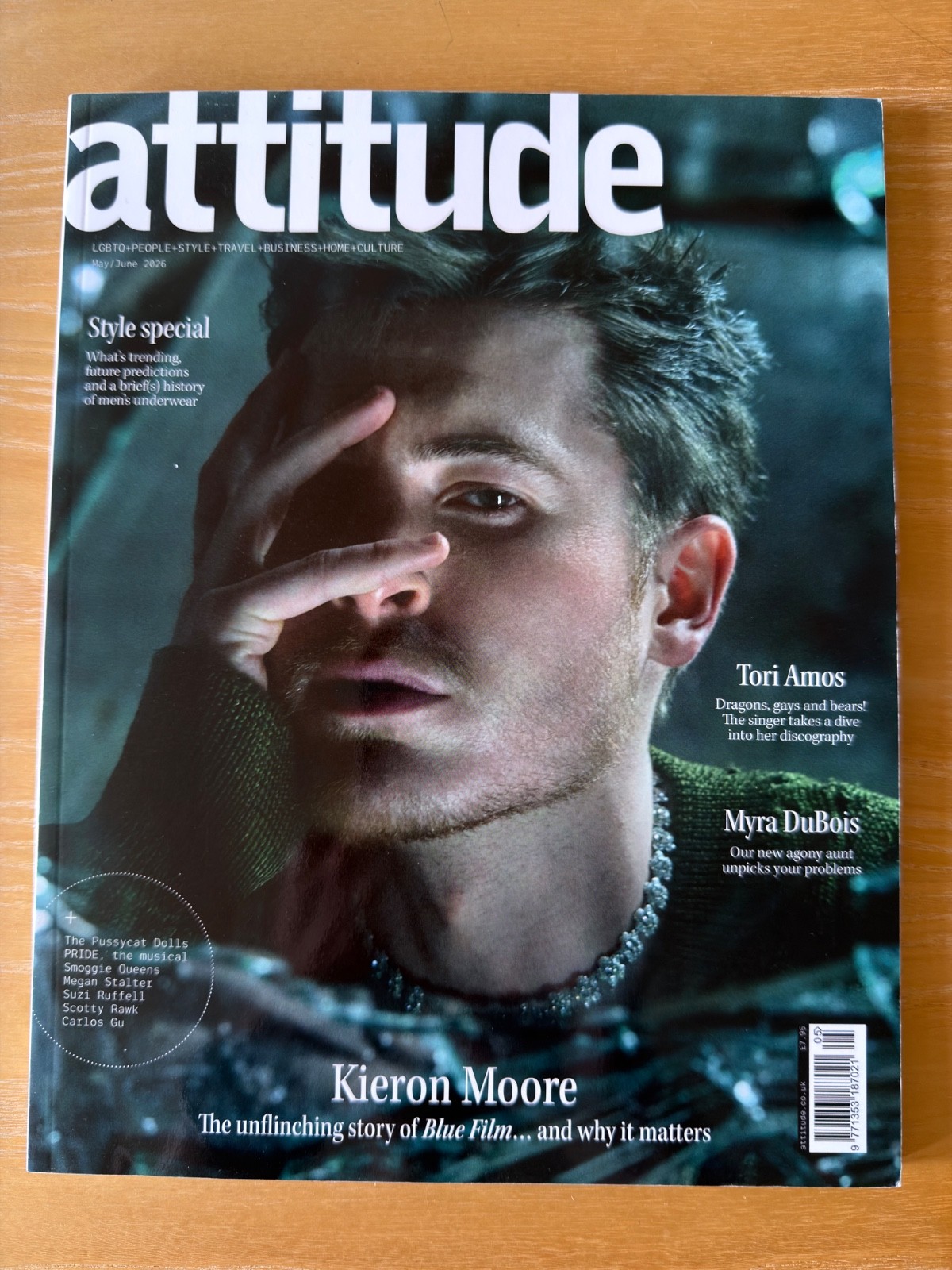Attitude Magazine No 370 May -June 2026. KIERON MOORE